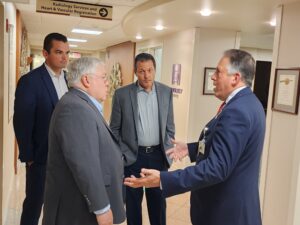 Patrick Morrisey visits Mon Health Medical Center during campaign swing through Morgantown